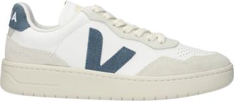 Veja Zie ook Sneakers Dames Leer Wit/Blauw Aviation