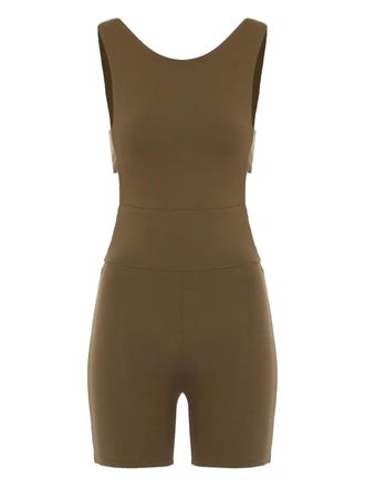 Live The Process Orbit cut-out playsuit - women - Fabric - S - Brown