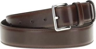 Prada Belts, male, Brown, 85 CM, Classic Leather Belt