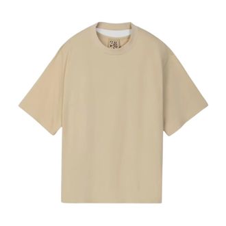 Camper T-Shirts, male, Beige, Size: XL Boxy T-Shirt S/S