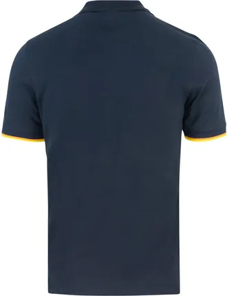 K-Way Mens Polo Vincent Blue Depth Cotton Shirts T-shirts And Polos