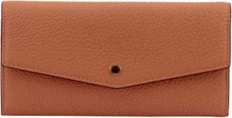 Pourchet Accessoires, Dames, Bruin, ONE Size, Leer, Club Large Portemonnee