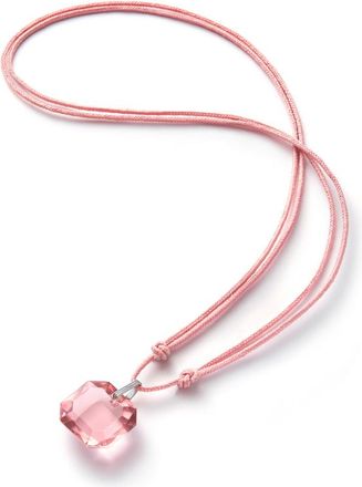 Baccarat Pendant Silver Light Pink Crystal