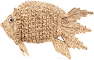Anya Hindmarch Fish-shape Woven Clutch Bag