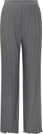 Lanvin Pleated Broeken - Dames - Wijde Broeken - Grijs - S - Leer - Broeken