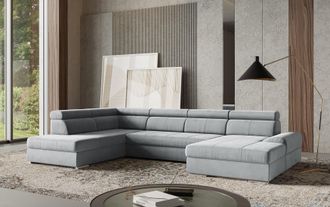 Sit&more Wohnlandschaft »U-Form« mit verstellbaren Kopfteilen, wahlweise mit Bettfunktion