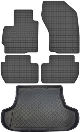 OEM Mitsubishi Outlander Ii Suv De Marzo De 2007 A Agosto De 2012. Juego De Alfombrillas De Goma Para Coche Y Alfombrilla Para Maletero