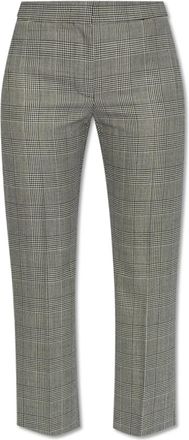 Alexander McQueen Geplooide broek - Dames - Vrijetijds broeken - Zwart - S - Wol - Broeken