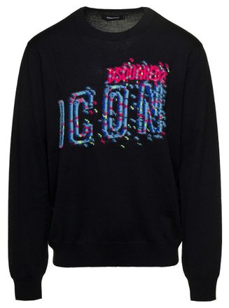Dsquared2 Black Crewneck Sweatshirt