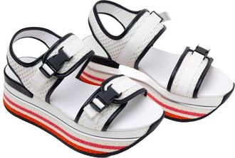 Hogan H222 Platform & Mesh Sandal
