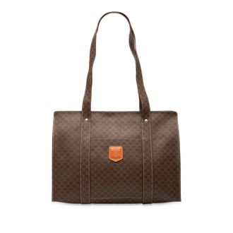 Celine Tweedekans Macadam Gecoate Canvas Tote