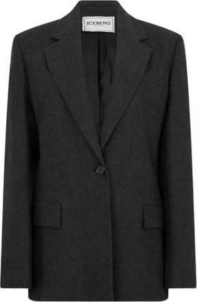 Iceberg Giacca con dettaglio logo - - Jackets - Donna - Grigio - S