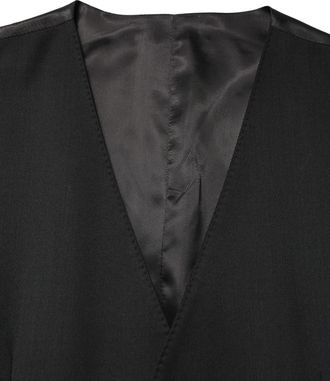 Dolce & Gabbana Black Wool Single Breasted Men Waistcoat Mens Vest