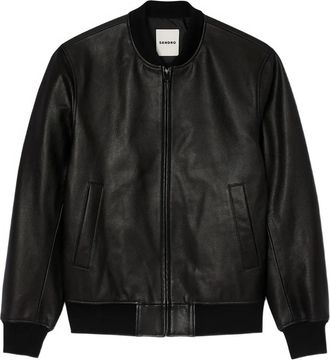 Sandro Giacca in pelle - Nero