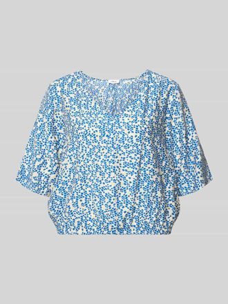 s.Oliver Red Label Relaxed Fit Blusentop aus Viskose-Mix in Hellblau Melange, Gr&ouml;&szlig;e 34