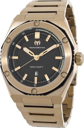 Technomarine Coral Quartz Black Dial Mens Watch TM-416078