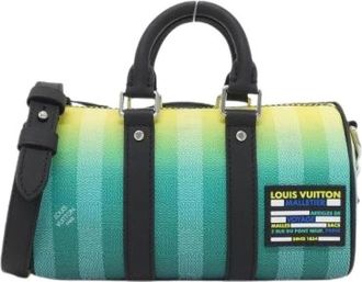 Louis Vuitton Vintage, unisex, Veelkleurig, ONE Size, Pre-owned Day Break Damier Stripe Boston Bag