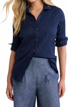 Nic+Zoe Cotton Cambric Crinkle Shirt