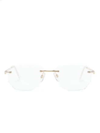 Cazal 7102 bril met geometrisch montuur - Zilver