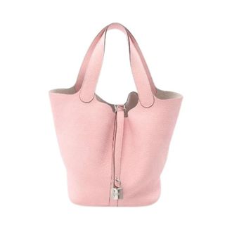 Herm&egrave;s Pre-owned Picotin Lock MM Borsa a Mano in Pelle Taurillon Clemence - - Pre-owned - Donna - Rosa - ONE SIZE
