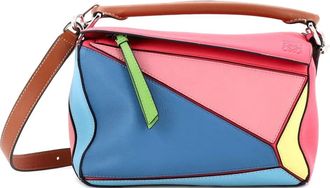 Loewe Borsa a tracolla Puzzle piccola in pelle - Multicolore