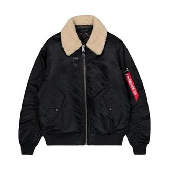 Alpha Industries Bomber Jackets, male, Black, M, B-15 Mov Rev Jacket