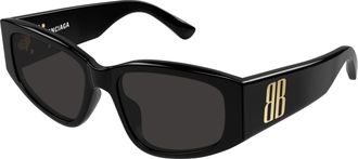 Balenciaga Grey Cat Eye Ladies Sunglasses BB0475S 001 56