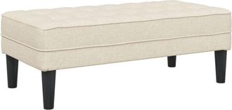 vidaXL Vidaxl - Banco Lino 113 x 57 x 39 cm tela