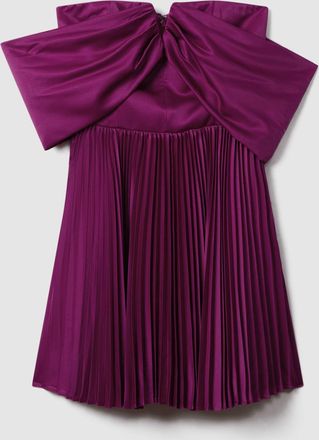 AMUR Womens Purple Off-The-Shoulder Mini Dress, Size: 8