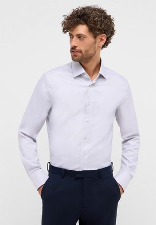 Eterna Langarmhemd ETERNA SLIM FIT, Herren, Gr. 40, Normalgr&ouml;ssen, grau (hellgrau), Twill, 100% Baumwolle, schmal, Manschette, Hemden Langarmhemd, NON IRON (