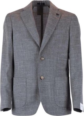Breras Milano Giacca - Heren - Blazers - Grijs - L - Leer - Jassen