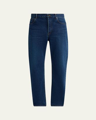 The Row Mens Siouxie Straight-Leg Cotton Denim Jeans