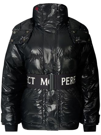 Perfect Moment Black Cortina Ski Glossy Puffer Parka