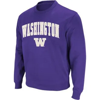 Colosseum Mens Colosseum Purple Washington Huskies Arch & Logo Crew Neck Sweatshirt at Nordstrom, Size Xx-Large