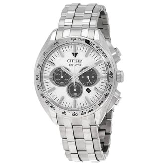 Citizen Carson Chronograph Silver Dial Mens Watch CA4540-54A