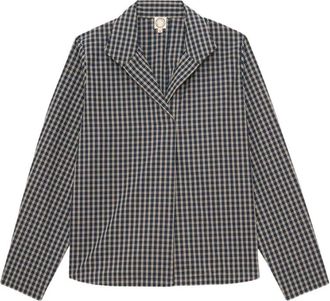 Ines De La Fressange Noa Top - Dames - Blouses - Blauw - XS - Katoen - Overhemden