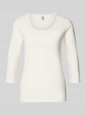 Soyaconcept Longsleeve mit 3/4-&Auml;rmel Modell Pylle in Offwhite, Gr&ouml;&szlig;e XXL