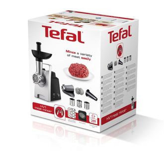 T-fal Ne108831 Picadora El&eacute;ctrica Negro Plateado 1400 W