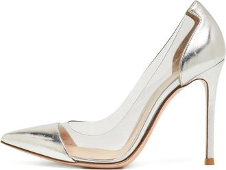 Gianvito Rossi Pumps Plexi metallizzate 100mm Pre-owned - Argento