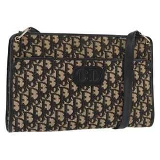 Dior Pre-owned Cross Body Bags, female, Multicolor, Size: ONE SIZE Pre-owned Vintage Canvas Shoulder Bag