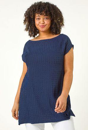 Roman Textured Short Sleeve T-Shirt