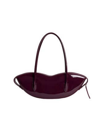 Fiorucci Lips Shoulder Bag - Burgundy
