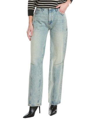 Triarchy Goldie Mid-Rise Darted Venice Vintage Indigo Straight Jean