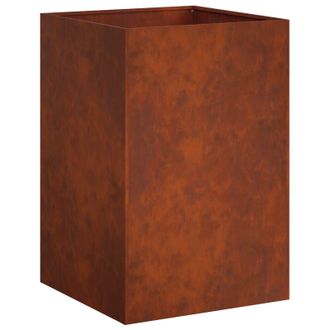 vidaXL Macetero De Jard&iacute;n Oxidado 40 X 40 X 75 Cm Acero Oxidado Vidaxl