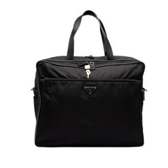 Prada Vintage, unisex, Zwart, ONE Size, Nylon, Pre-owned Nylon Travel Bag
