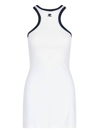 Courr&egrave;ges Mini Sheath Dress - White