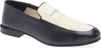 Givenchy Logo Label Convertible Loafer in Black/Natural at Nordstrom, Size 13Us