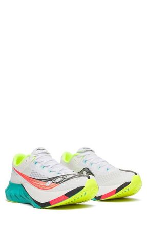 Saucony Endorphin Pro 4 Racing Shoe in White/Mutant at Nordstrom, Size 14