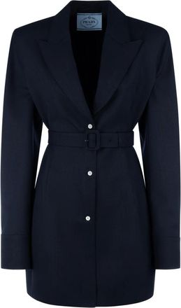 Prada Shirt Dresses, female, Blue, Size: M Shirt Dress