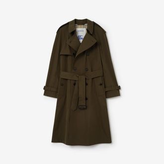 Burberry Long Lightweight Cotton Trench Coat